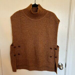 Anthropologie turtleneck sweater vest